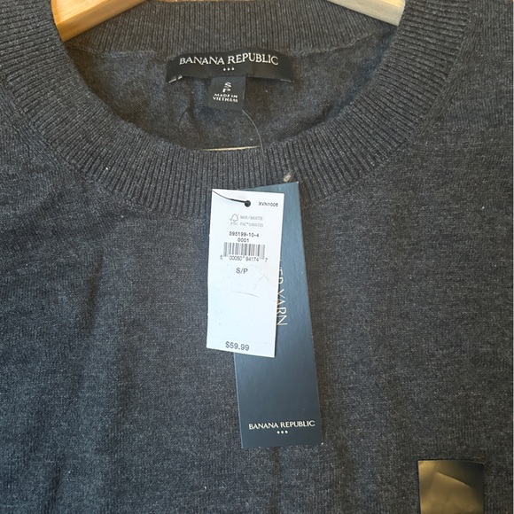 NWT Banana Republic Gray Long Sleeve Shirt Sz S - Picture 9 of 9